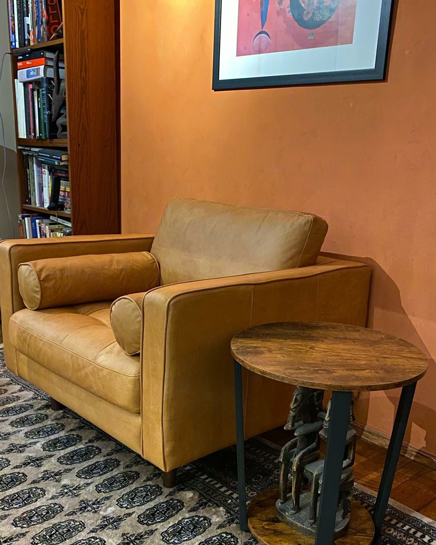 Modern Velvet Arm Leather Chaise Lounge Chair With Ottoman Stool