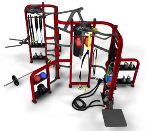 China Multi Station Synergy Gym Equipment , Cable Crossover Synergy Workout Machine wholesale