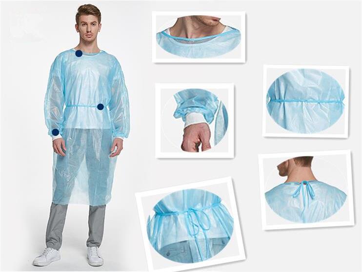 S&J Factory wholesale Cheap Price Sterile Medical Disposable SMS Waterproof Surgical Gown Hospital uniform