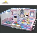 Outdoor Indoor Children Indoor Soft Play Equipment Commercial Pink For