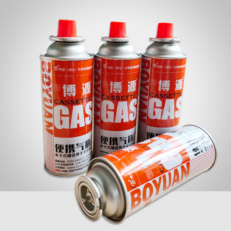 CMYK Printing Outdoor BBQ Grill Butane Gas Reservoir