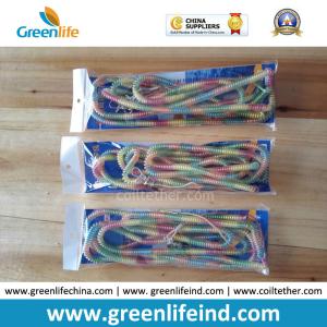 China Full Color Long 10Metre Fly Fishing Anti-lost Coiled Lanyard Leashes in Polybag Packing wholesale
