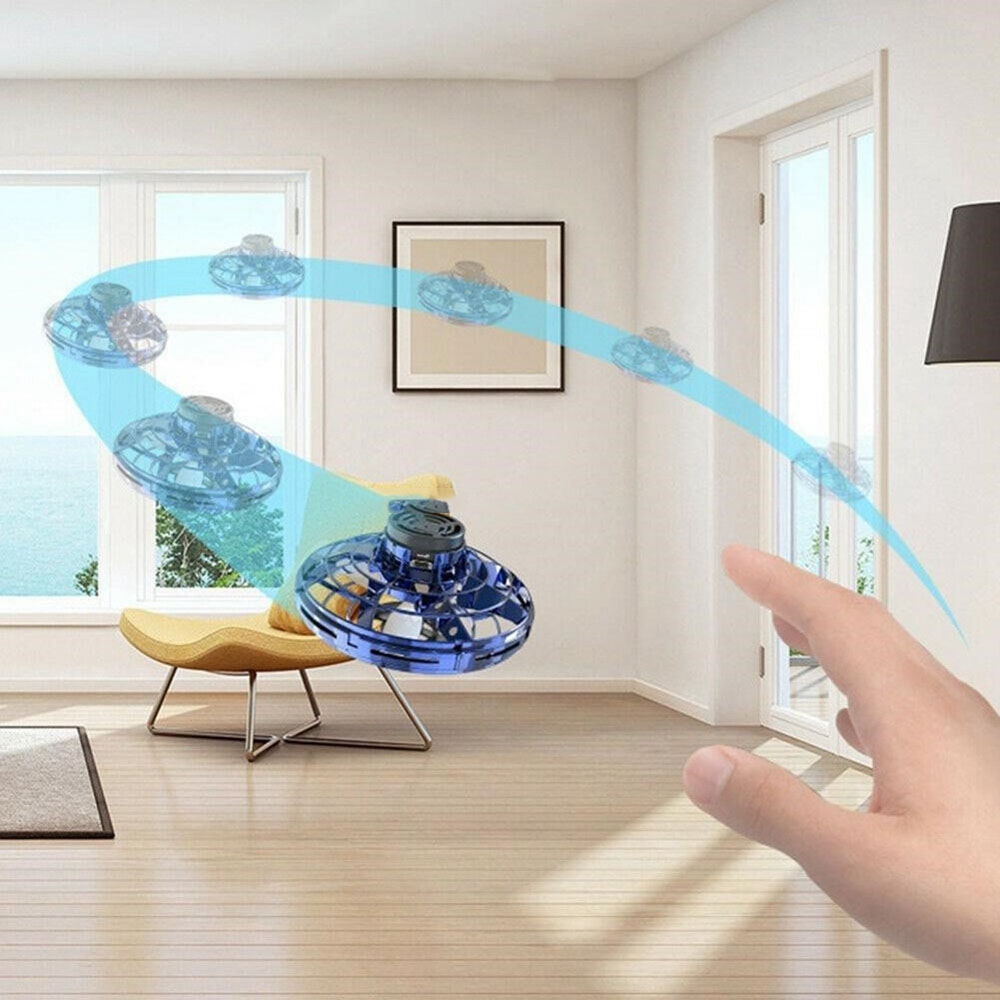 Boys' Toys Drop Resistant Rattleback Aircraft Finger Tip Gyroscopes for Intelligent UFO