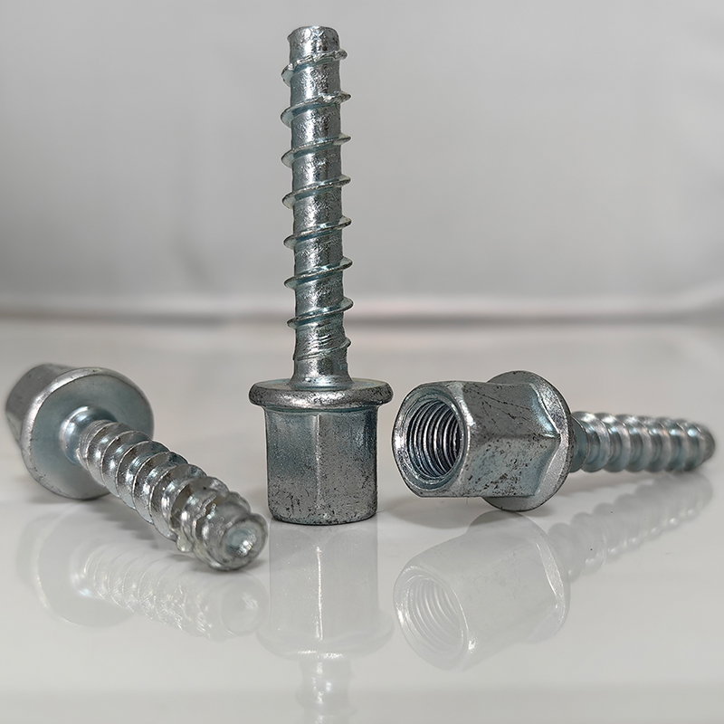 Zinc Finish M10 Self Tapping Concrete Anchor Bolts For Inner Hanger And Concrete Block