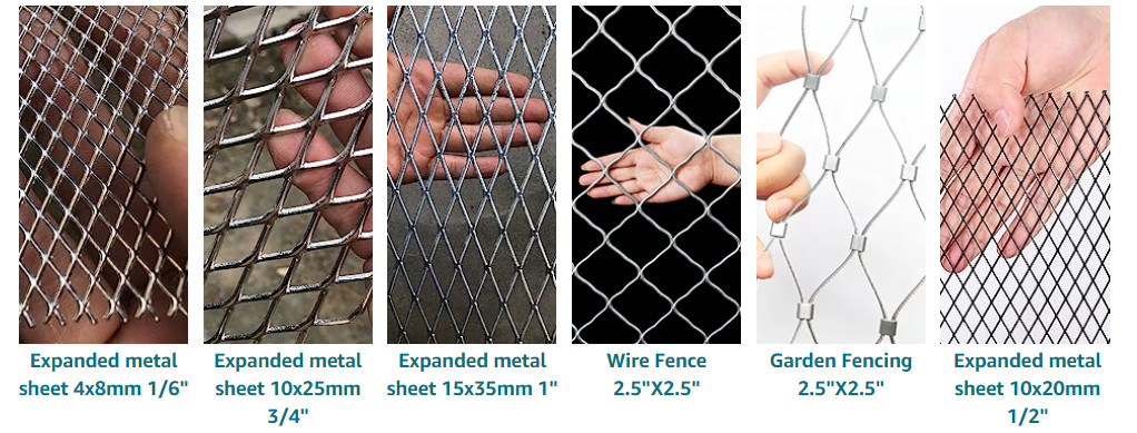 Mill Edge Decorative Stainless Steel Sheet 0.12 Inch Hole Metal Mesh Sheet