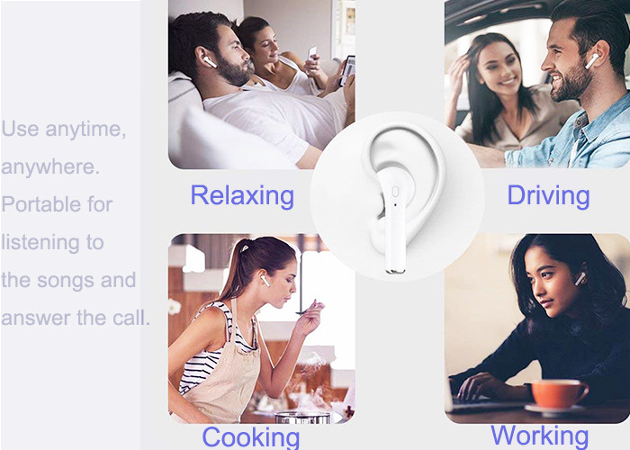 Bluetooth Earbuds wireless Earphone with Charging Case for iPhone / Android phone