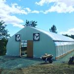 UV Resistant Polyethylene Film Light Controlled Greenhouse With Temperature