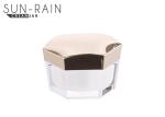 High end acrylic plastic cosmetic jars packaging 30ml 50ml ABS lid jar bottle