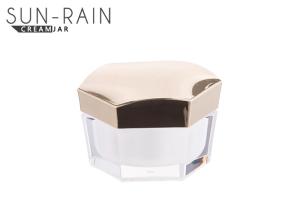 China High end acrylic plastic cosmetic jars packaging 30ml 50ml ABS lid jar bottle SR23A2 wholesale