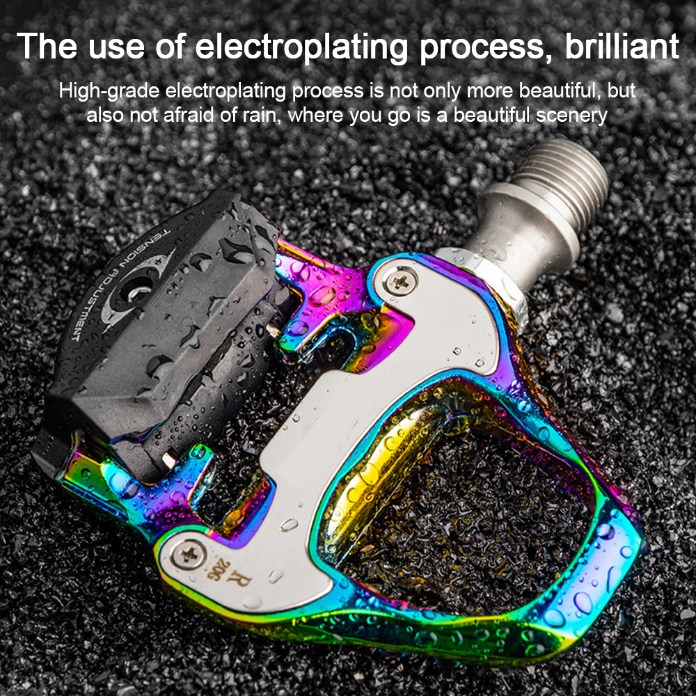 KOOTU Colorful Clipless Pedals Road Bike Pedals SPD Lock Pedals