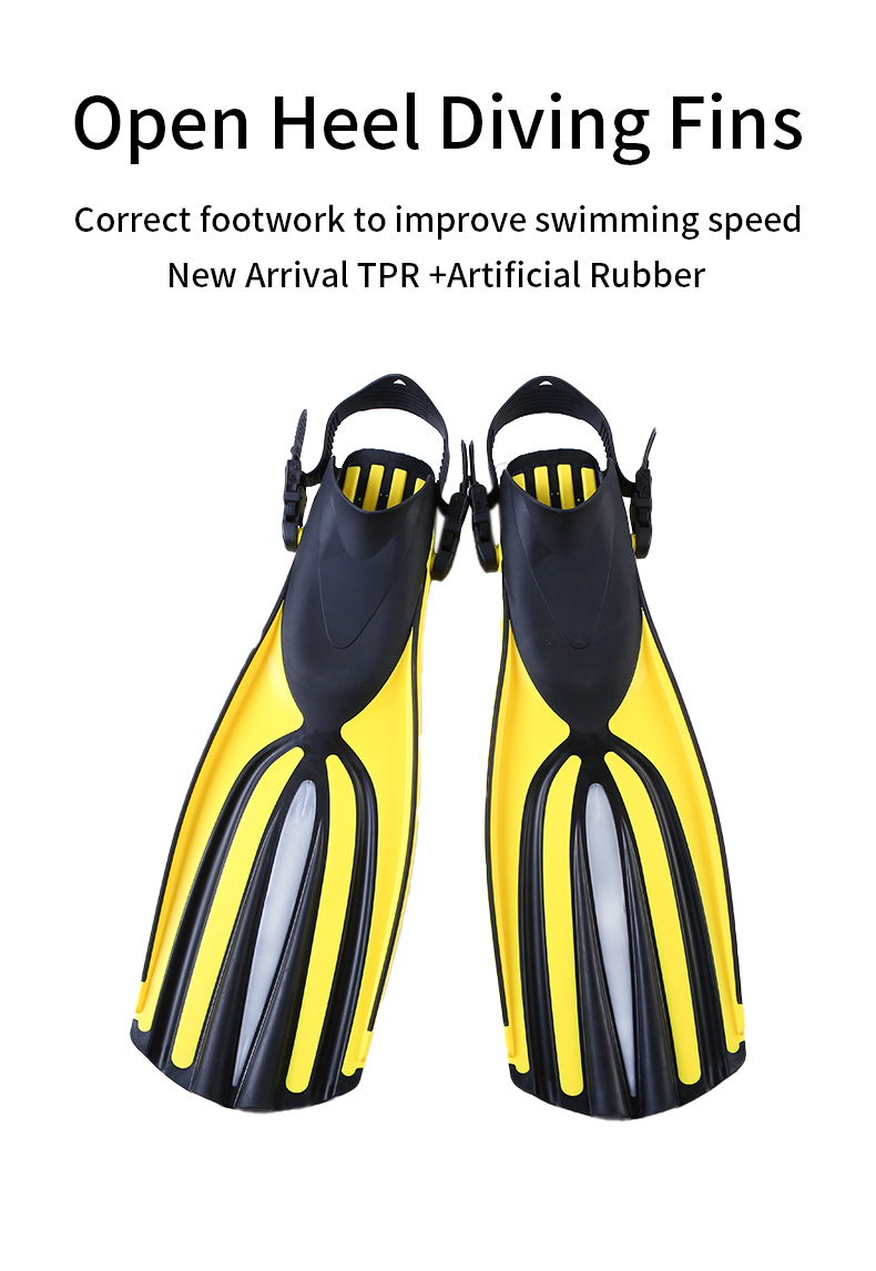 Commercial Long Black Jet Scuba Diving Fins Freediving Spearfishing Customized