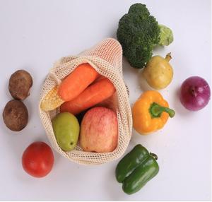 China Customized Mesh Netting Bags Food Grade Cotton Mesh Cream White Color Long Lifespan on sale