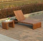 PE Rattan Chaise Lounge chairs Leisure Aluminium Outdoor Garden patio beach