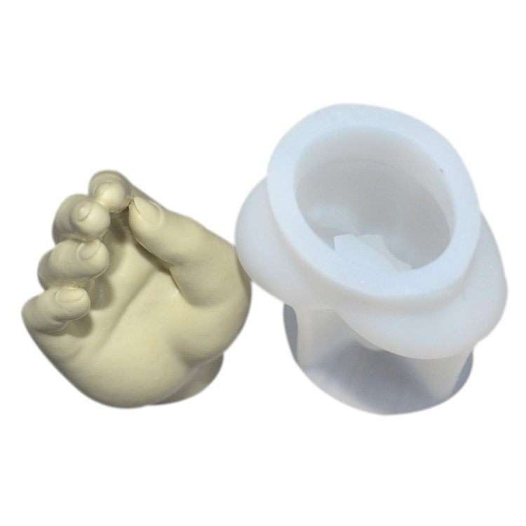 Food Grade Custom Silicone Candle Mold Finger Shape For Candles Making