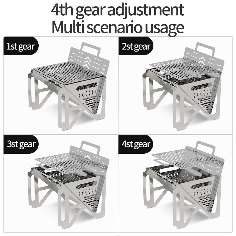 Fire Pit Barbecue Stove Outdoor Charcoal Barbecue Cooking Stove