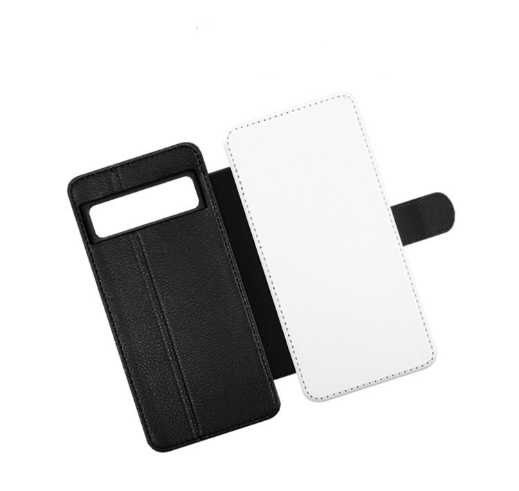 Sublimation Blanks Flip Phone Cases For Google 8 9 Pro Sublimation Leather Flip Wallet Moible Case