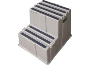 China Grey Color 2 Step Stool , Highly Safety Plastic Foot Stool For Children Kids wholesale
