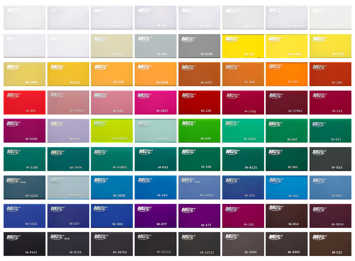 Transparent Cast 4x8ft 3mm Color Acrylic Sheet Plexiglass Sheets