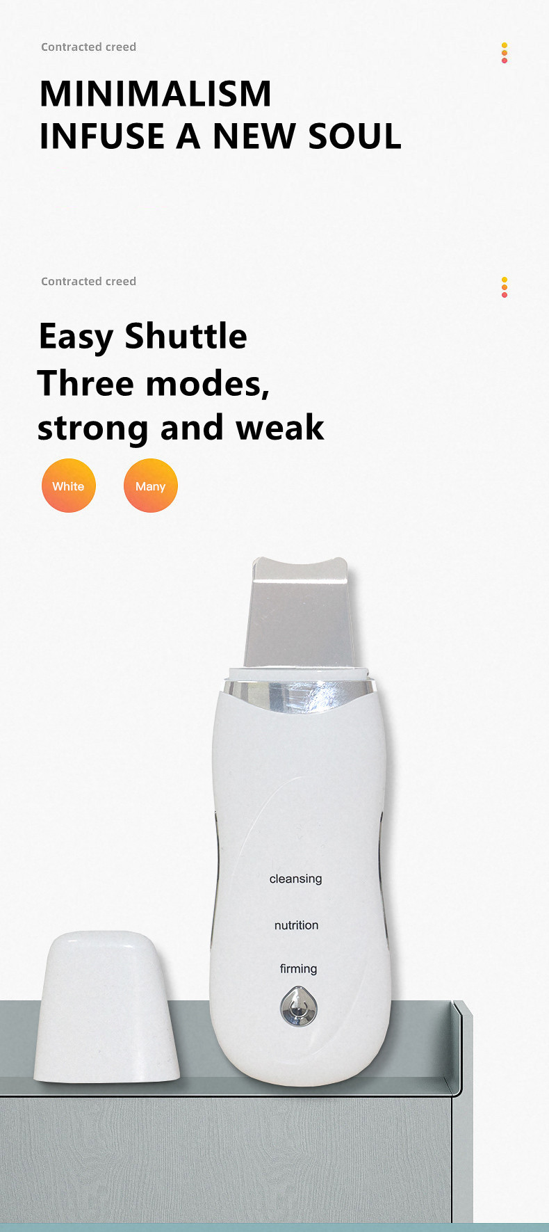 Electric Galvanic Ultrasonic Skin Cleanser Rechargeable