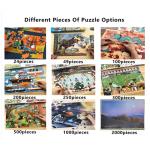 Custom Famous Painting 1000 Piece Jigsaw Puzzles For Adults Ocean Photo