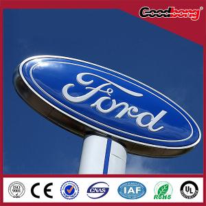 China 4s shop outdoor waterproof anti-wind large vacuum forming chorme car logo wholesale
