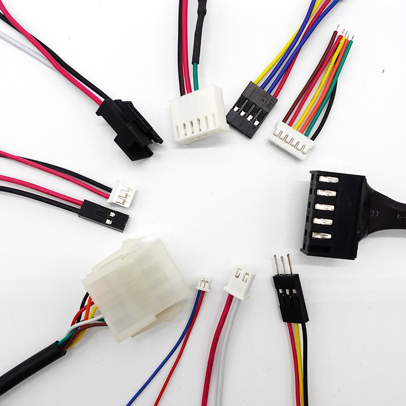 White Color Electrical Wiring Harness for TE Motherboard JST MOLEX Dupont in East Asia