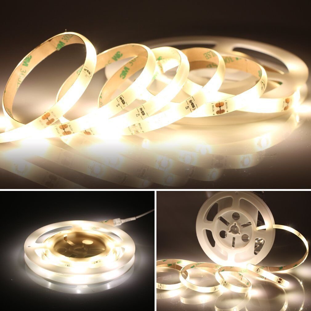 Dimmable 4.8W/M Motion Activated Under Bed Light 5ft Motion Sensor Led Light Strip