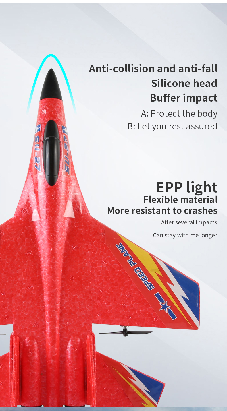 Remote Control Glider Toy for Children Electric AA Foam Airplane Flying Toy 100m Range
