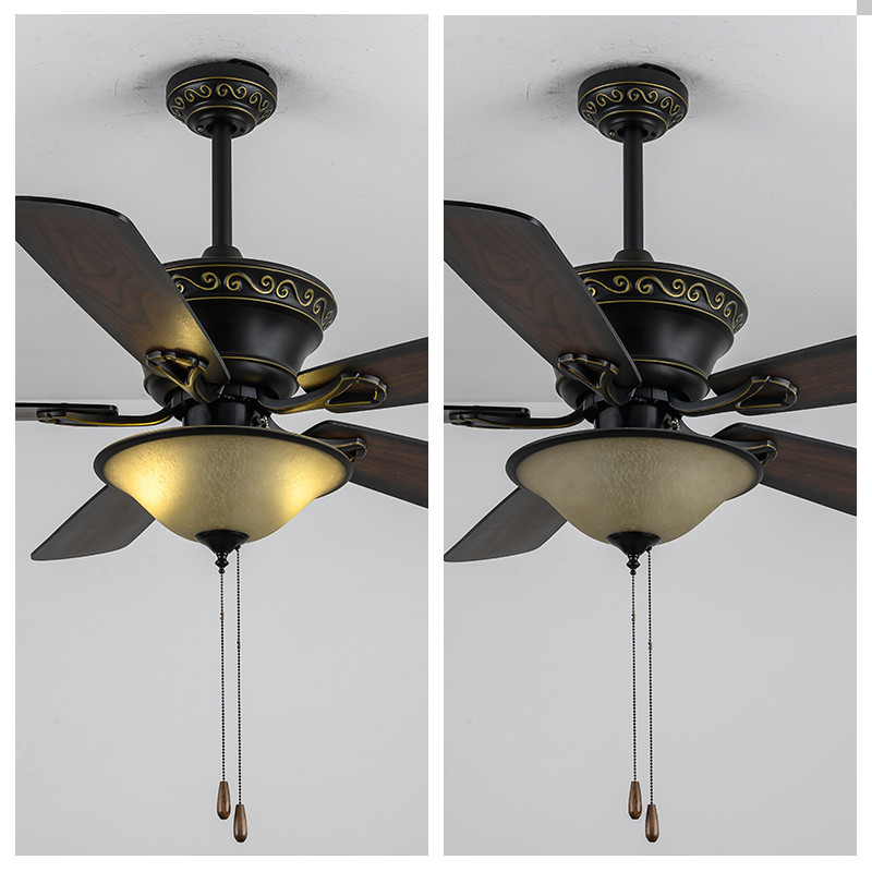 Metal Plywood American Ceiling Fans Plywood 52in Ceiling Fan With Light