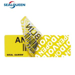 China Strong Adhesive Seal Warranty Void Label Tamper Evident Security Package wholesale