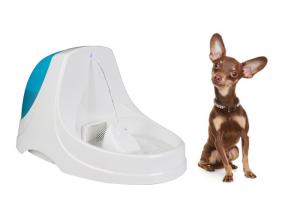 China Ultra Quiet Pet Drinking Water Fountain Transparent ABS 38x25x22 CM wholesale