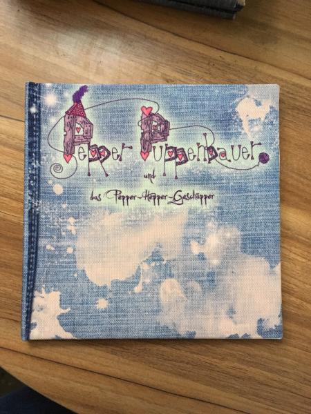 Hardcover book with fabric cover printing, Children hardcover book printing,