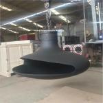 Decorative Modern Indoor Hanging Fireplace Matte Black Suspended Wood Stove