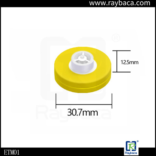 Waterproof Structure Rfid Cattle Identification Tags Small Round Ear Tag Low Frequency