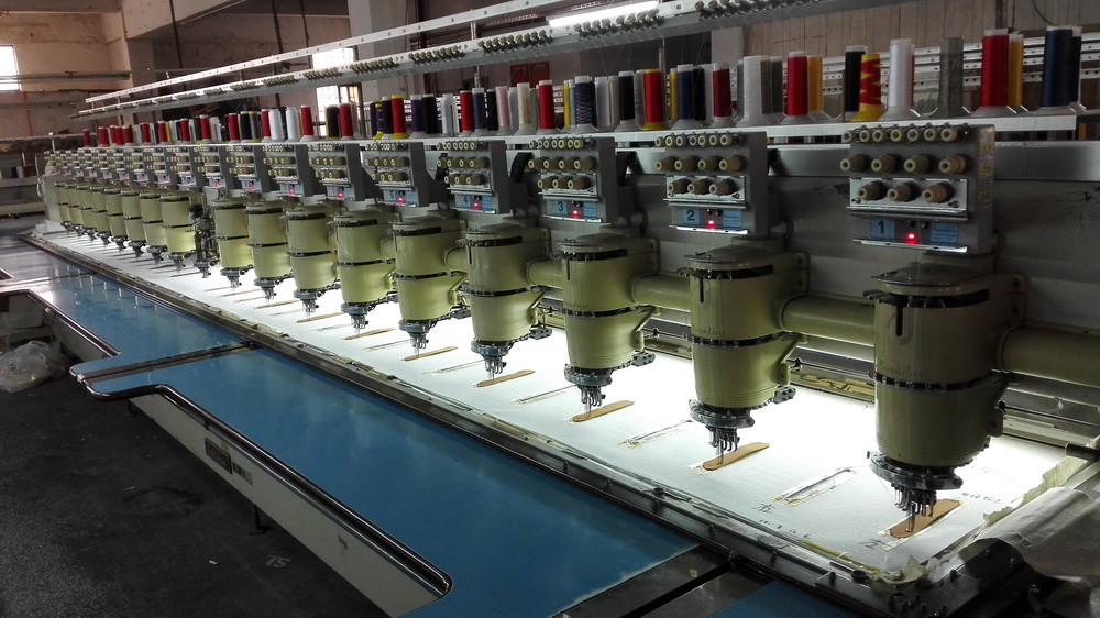 High Efficiency Used Barudan Embroidery Machine Multi Needle For Cap T Shirt