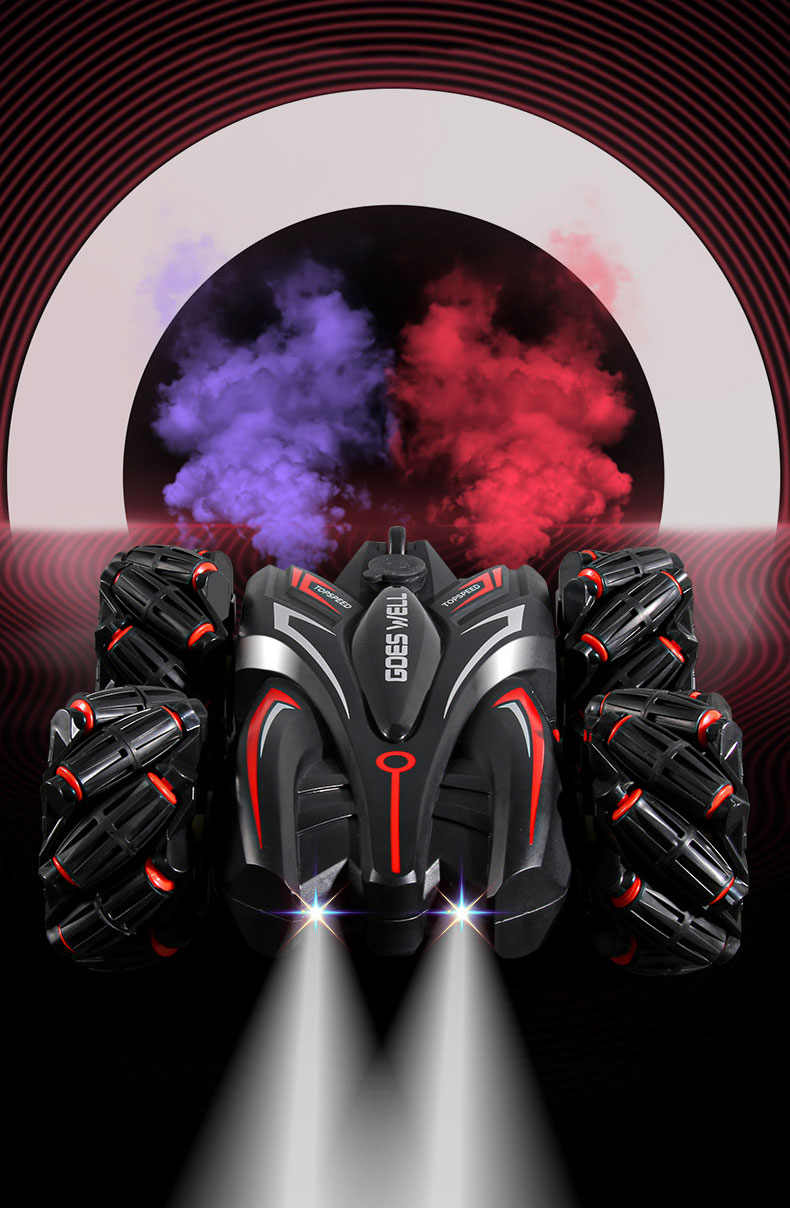 Ready-to-Go 4WD SUV Double Sided Stunt Drift Remote Control Car with Turn Left Function