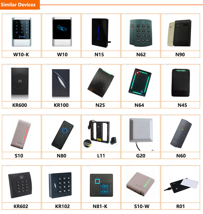 KR200 Portable Card Reader DC 6 - 14 V / Max 70 MA Time Attendance Card Reader