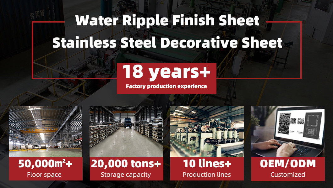 Big wave pattern corrugated steel China Factory Price ASTM/AISI/SUS 304 316 blue Water Ripple Stainless Steel Stamping