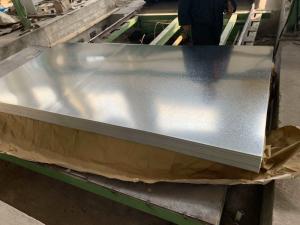 China DX53D Z120 Hot Dipped Galvanized Steel Sheet Minimized Spangle wholesale