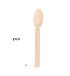China 6.7inch Disposable Bamboo Cutlery Biodegradable Bamboo Spoons For Party wholesale