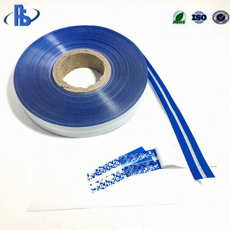 Evident Tamper Proof Security Safety Seal Tape For Evicence Bags Permanent Sealing