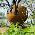 Outdoor Fire Bowls 800mm Diameter Outdoor Extra Large Fire Bowl - Versatile Wood