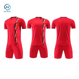 China Professional Plain Soccer Jersey for School/Club Game Training 150gsm Fabric Weight Back Name Placement wholesale