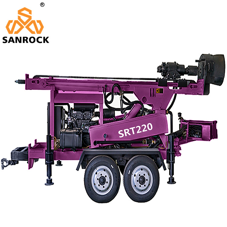 Trailer Mounted Water Well Drill Machine Rig Hydraulic Small Water Well Drilling Rig