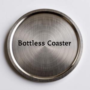 China Antique Silver Brushed Bottle Coaster Elegant Protection For Bottles wholesale