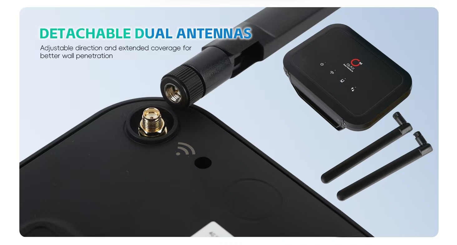 OLAX AX8 Pro CAT4 WIFI 6 5000mah Battery Europe Bands With SMA Antenna 4g Router with Sim Card