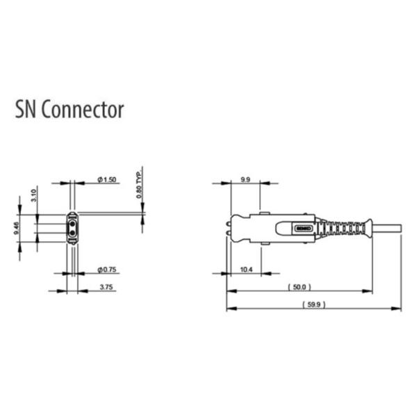 1.6mm Diameter LSZH Fiber Optic Patch Cord Assembly Single Mode
