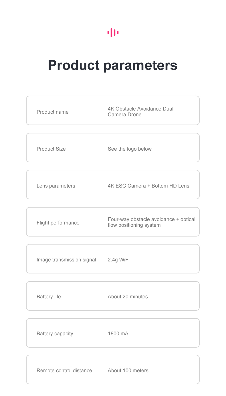 K8 Pro Drone Kit DIY with Camera 4K Ultra HD Camera Drones One Key Takeoff/Landing Private Mold Hot Hotsale