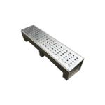 Walkway Water Drainage Channel / Polymer Concrete Trench Drain With Slotted