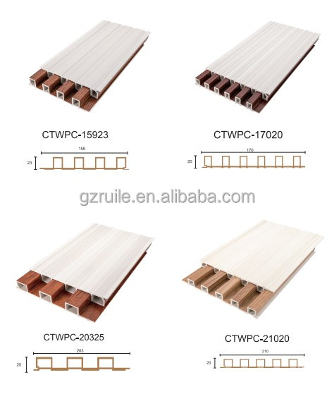 Relle WPC Fluted Wall Panel Smooth Finish 9mm-15mm Plastic Cladding Boards